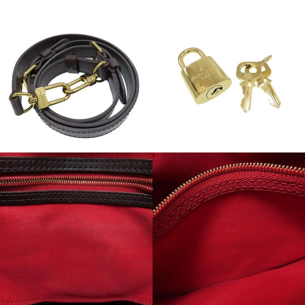 Louis Vuitton Speedy Bandouliere Damier Canvas 2Way Shoulder Bag Red White
